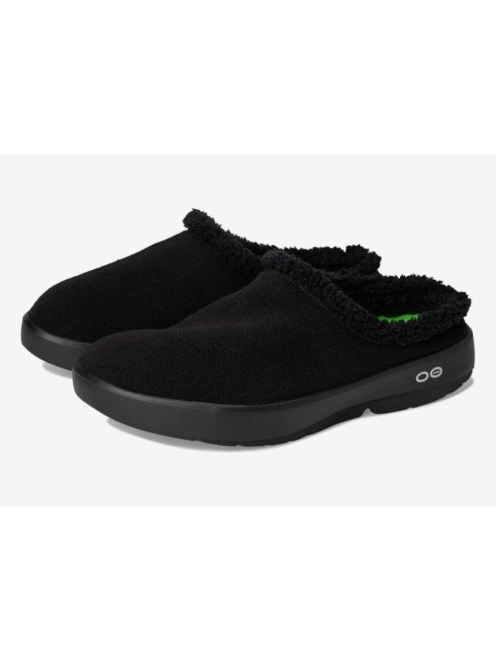 OOFOS OOcoozie Mule Mens Black Slip-On Shoes Size M8/EU 41